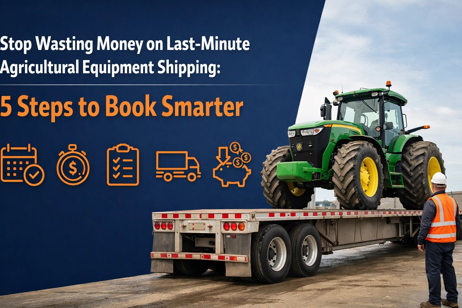 [HERO] Stop Wasting Money on Last-Minute Agricultural Equipment Shipping: 5 Steps to Book Smarter