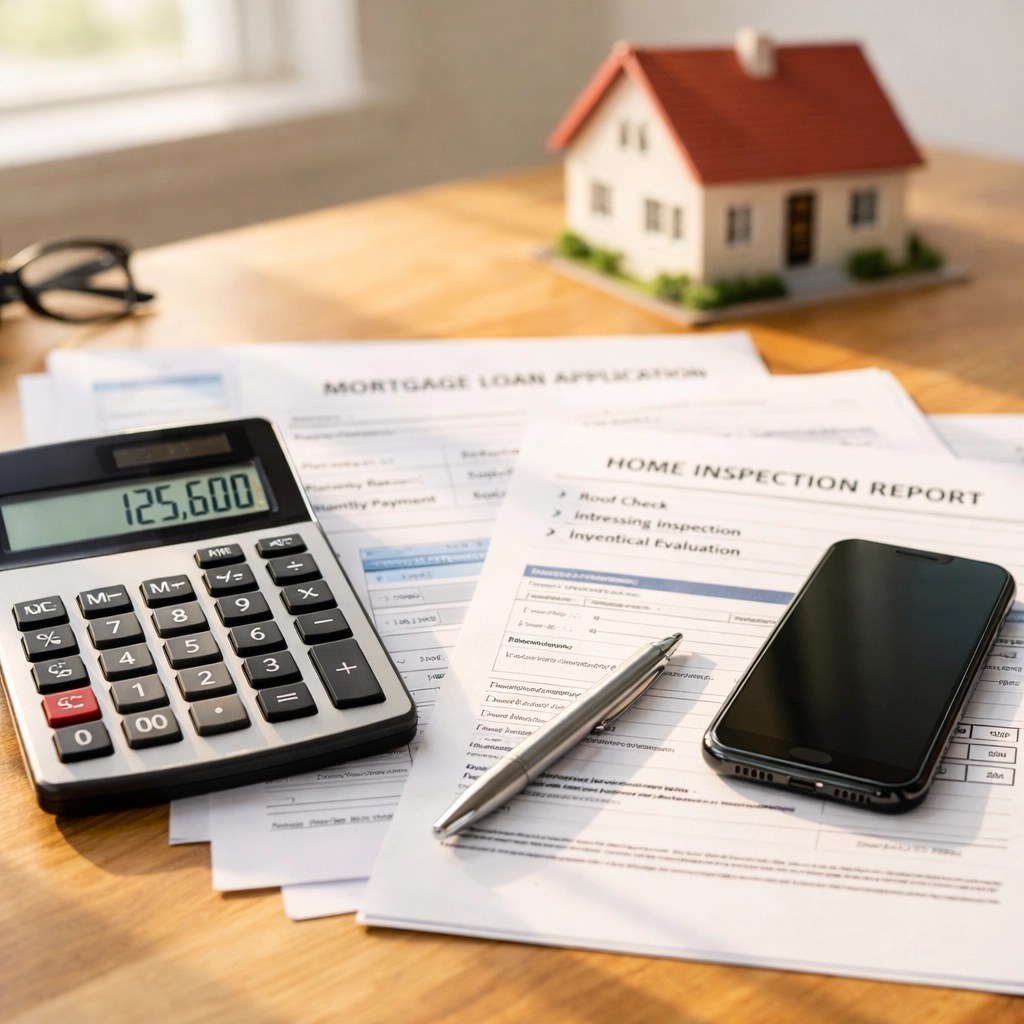 Mortgage calculator and home buying documents for Hamilton and Trenton property purchases