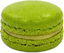Ambachtelijke pistache macaron van Chef de Biscuit