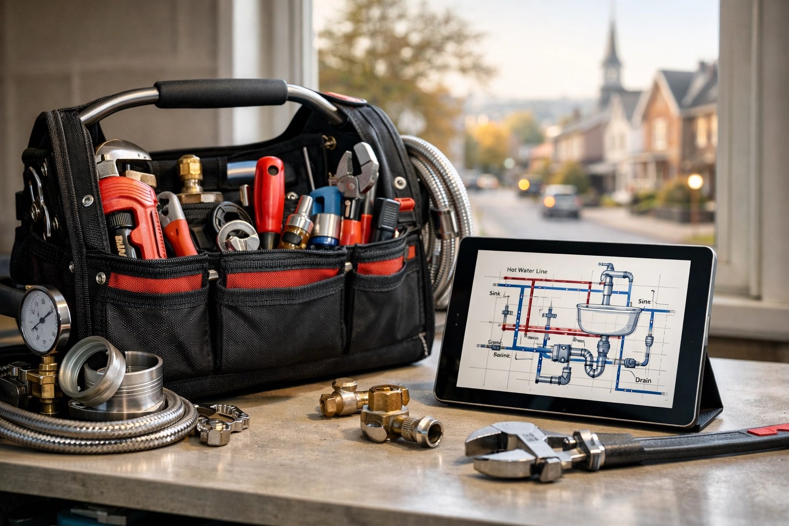 Outils d'expert pour une urgence de plomberie résidentielle à Trois-Rivières.