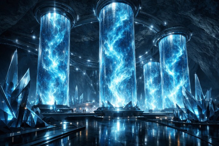 Immersive alien command center concept art for the upcoming Power Rangers series pre-production phase.