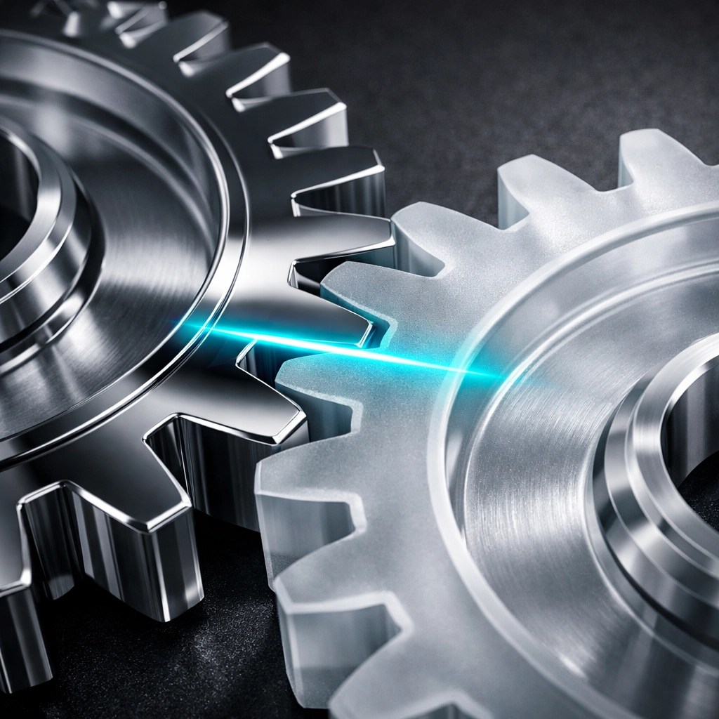 Two interlocking gears showing seamless white-label partner integration for agency growth