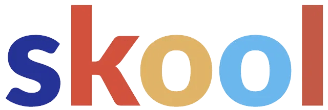 The Skool platform logo, a key tool for building and scaling online courses