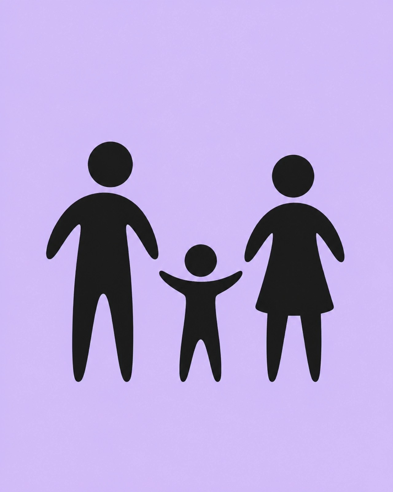 Diverse black geometric human icons representing the community and inclusive health tracking