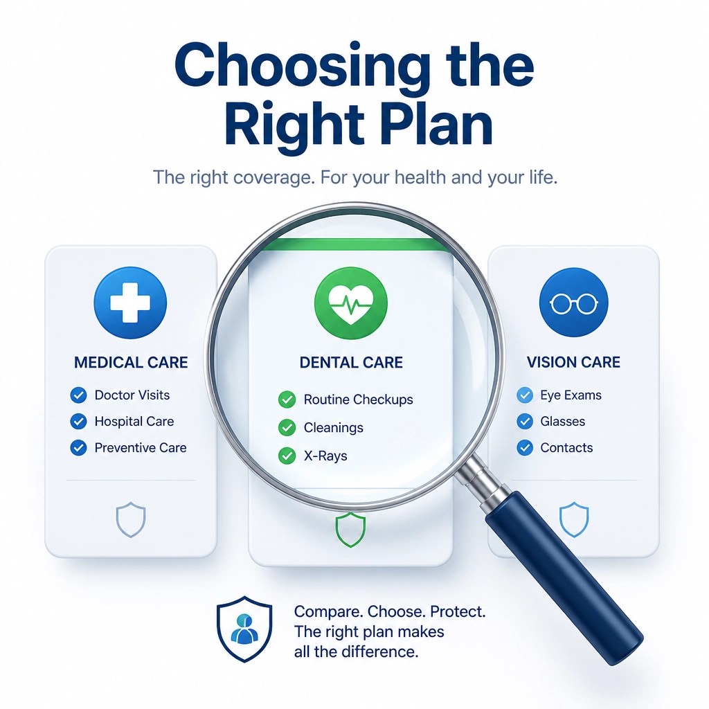 Choosing the right health insurance plan with professional guidance