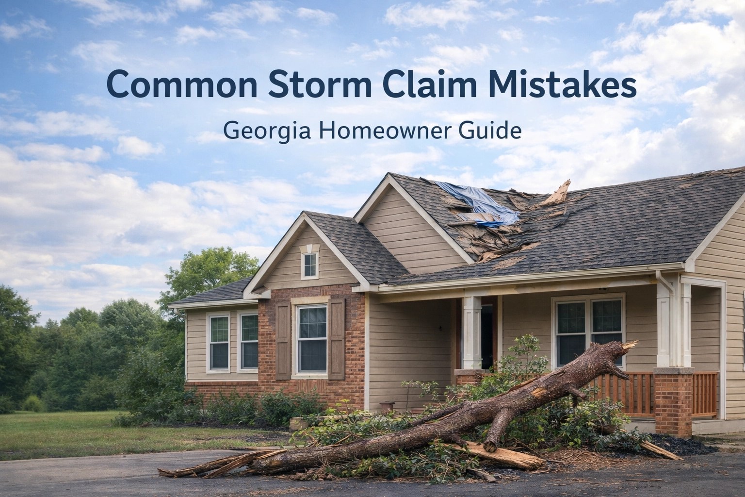 Common Storm Claim Mistakes Georgia Homeowner Guide featured image