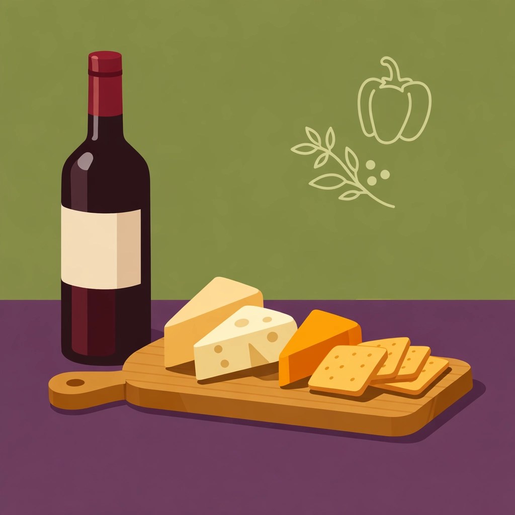 Virginia Cabernet Franc red wine bottle paired with a savory charcuterie board.