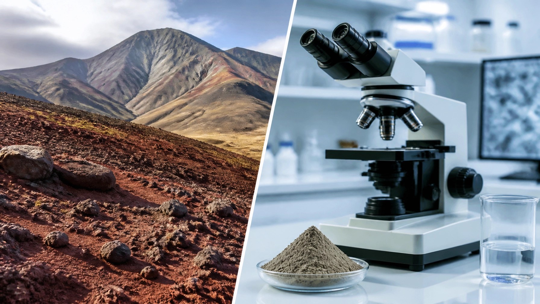 Natural origin and lab testing of clay