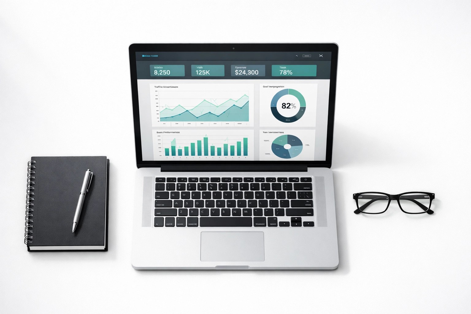 Analytical dashboard on a laptop used for internal lobbying compliance tracking and expenditure records.