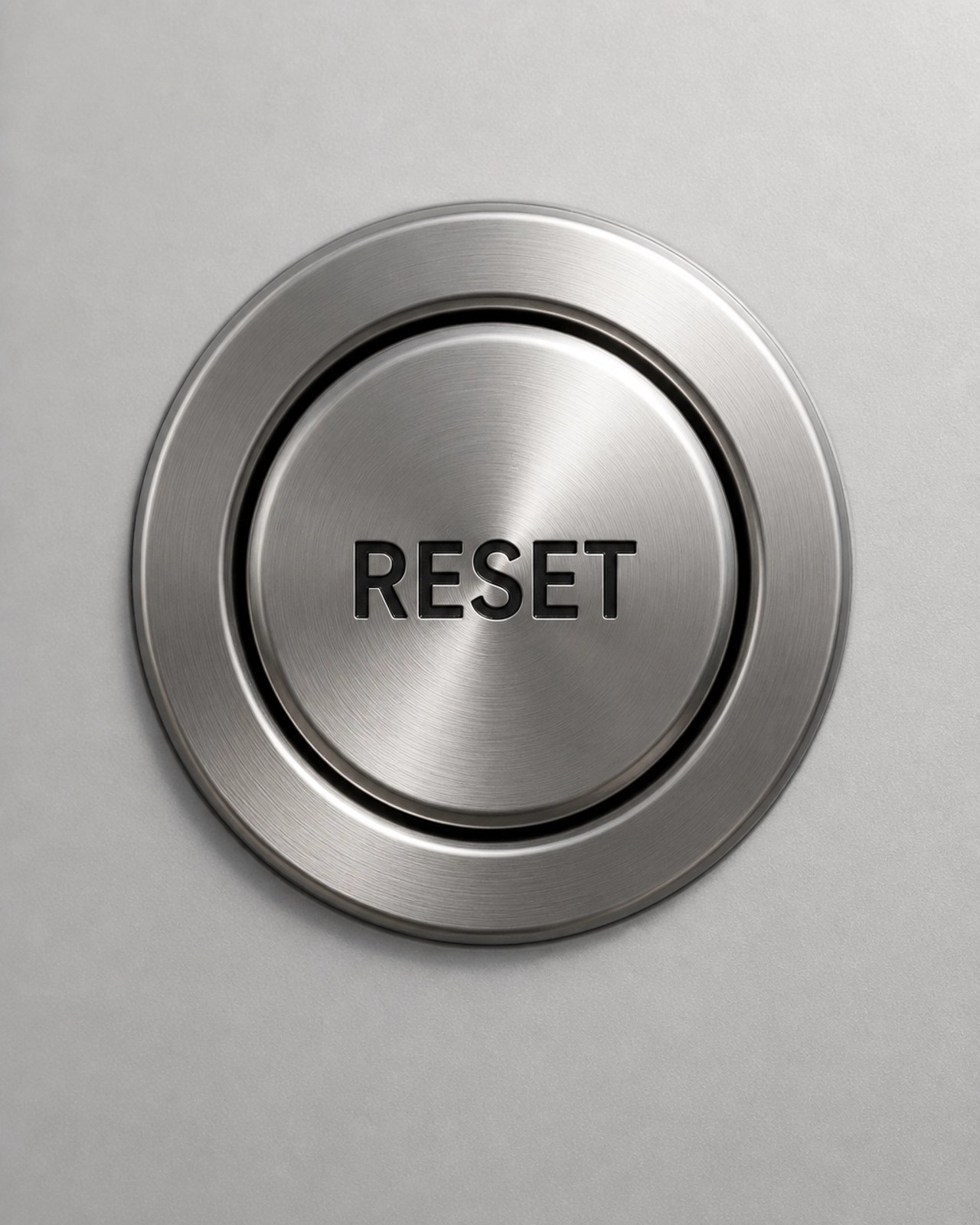 A reset button representing the biological switch for the stress response
