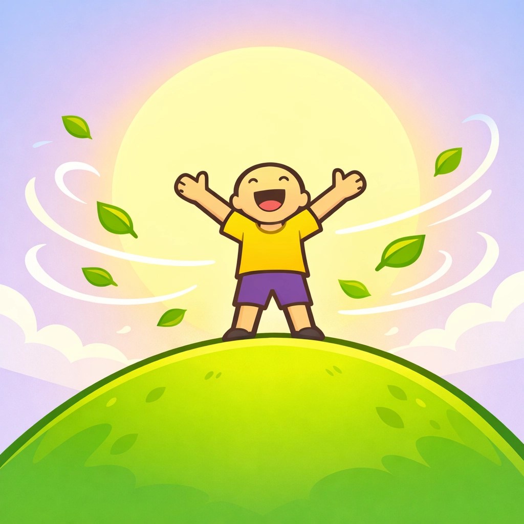 A person celebrating the fresh and healthy feeling of successfully switching to natural deodorant.