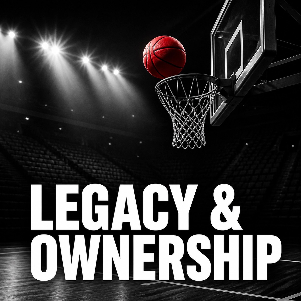 Red basketball mid-flight representing athlete empowerment and economic mobility in sports.
