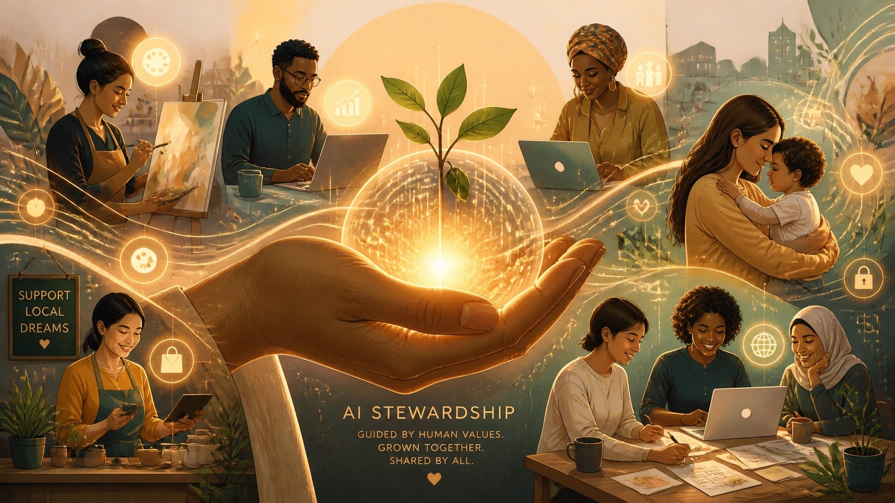 The concept of AI Stewardship: Protecting and guiding technology