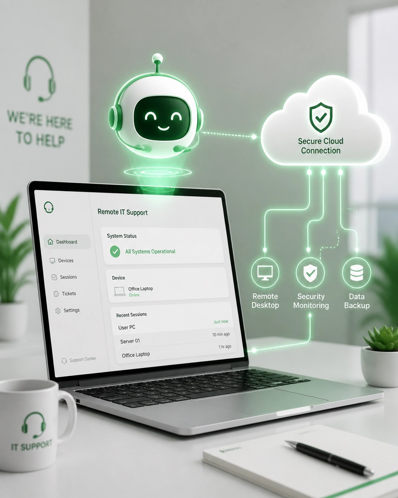 Remote IT support and digital assistance