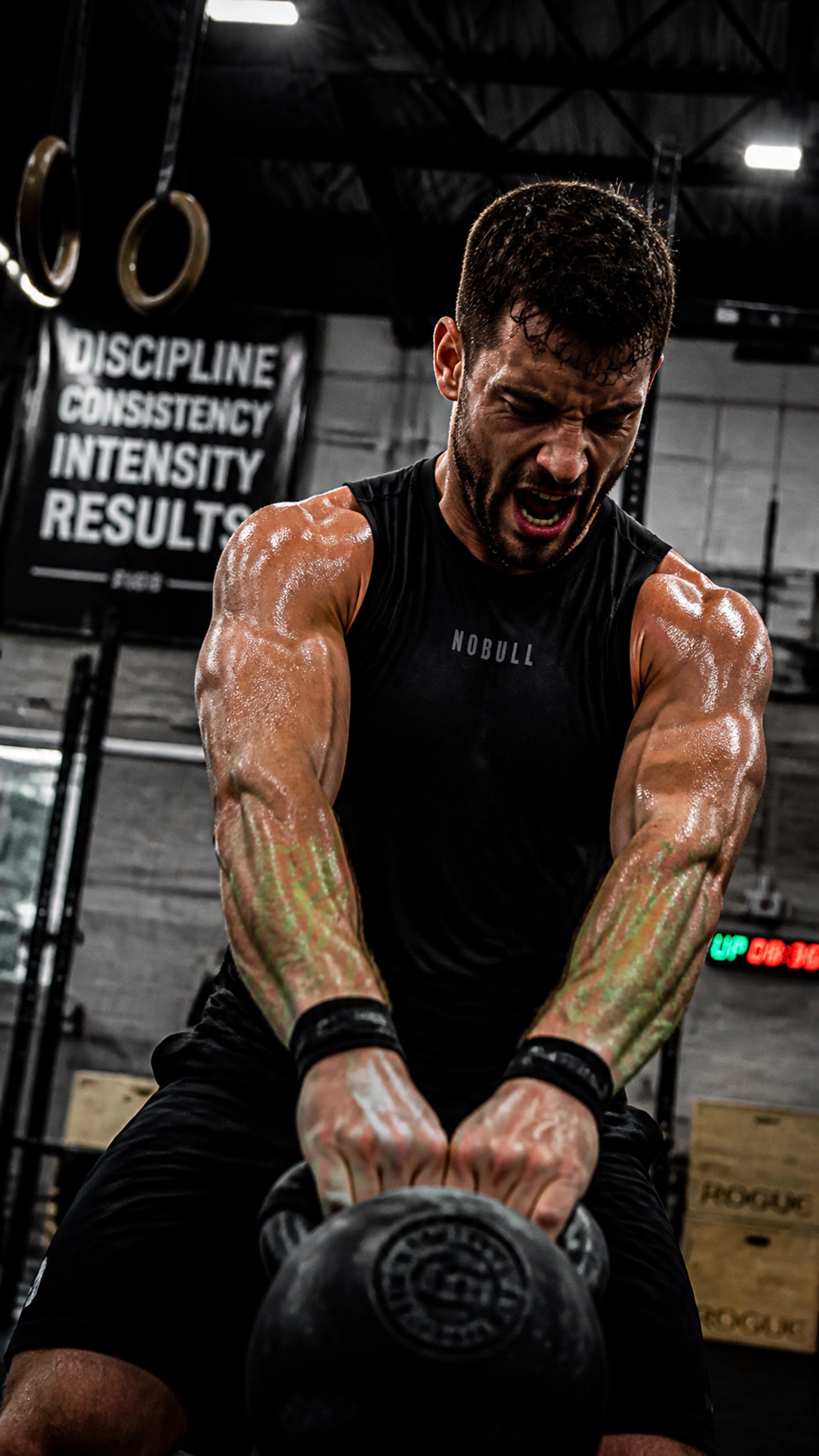 Athlete training with natural clay recovery support