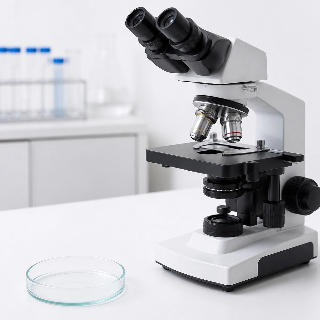 Clinical laboratory equipment including a microscope for precise research