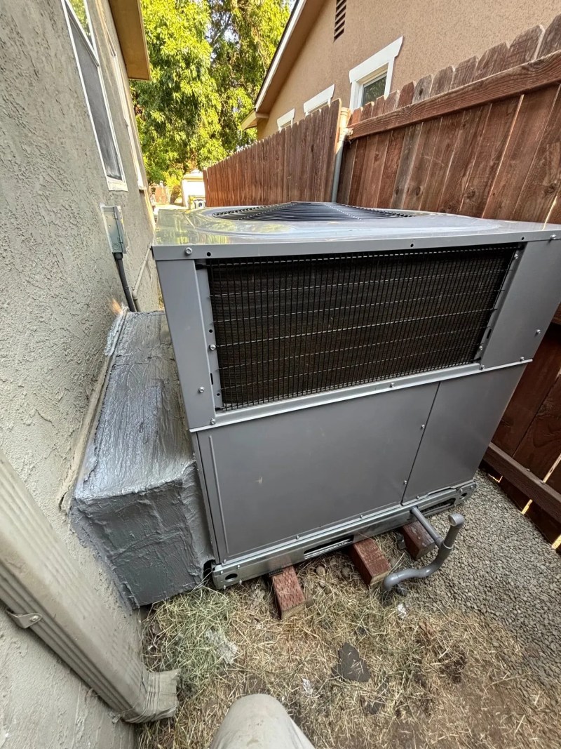 High-efficiency heat pump installed for a SMUD heat pump rebate project