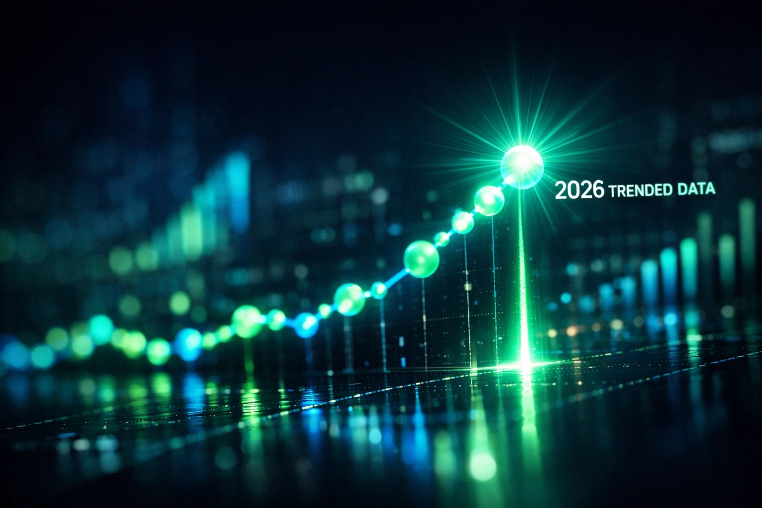 A glowing upward trend line showing consistent credit payment patterns and 24-month financial data.