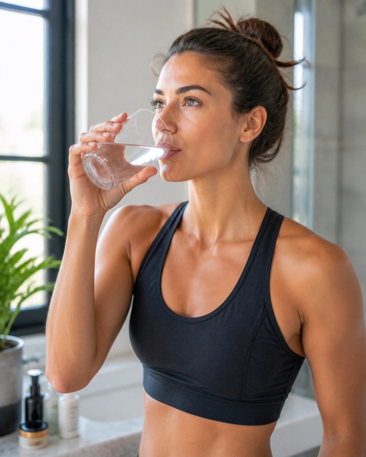 Athlete feeling refreshed after a natural detox and recovery session