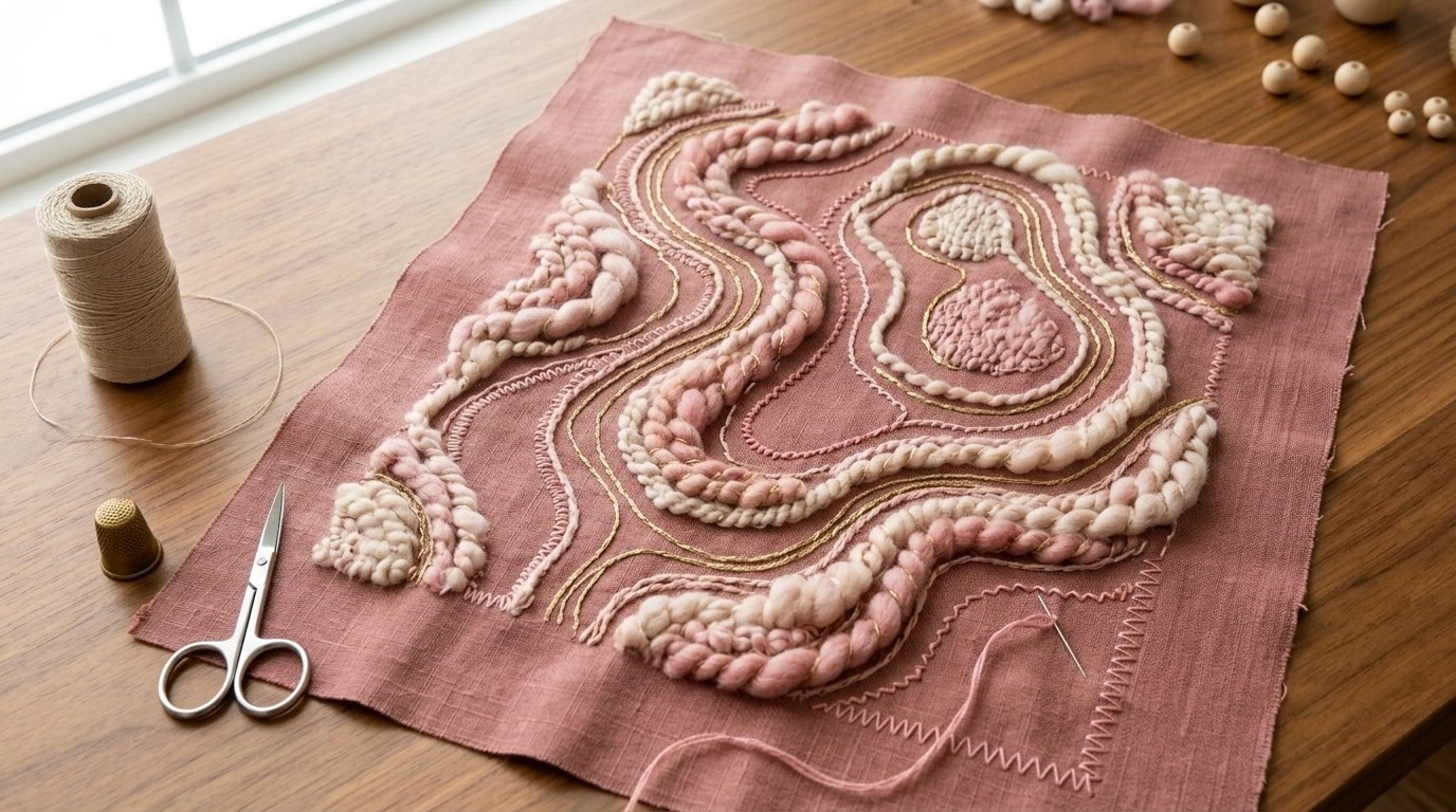 Couching and Textured Stitches