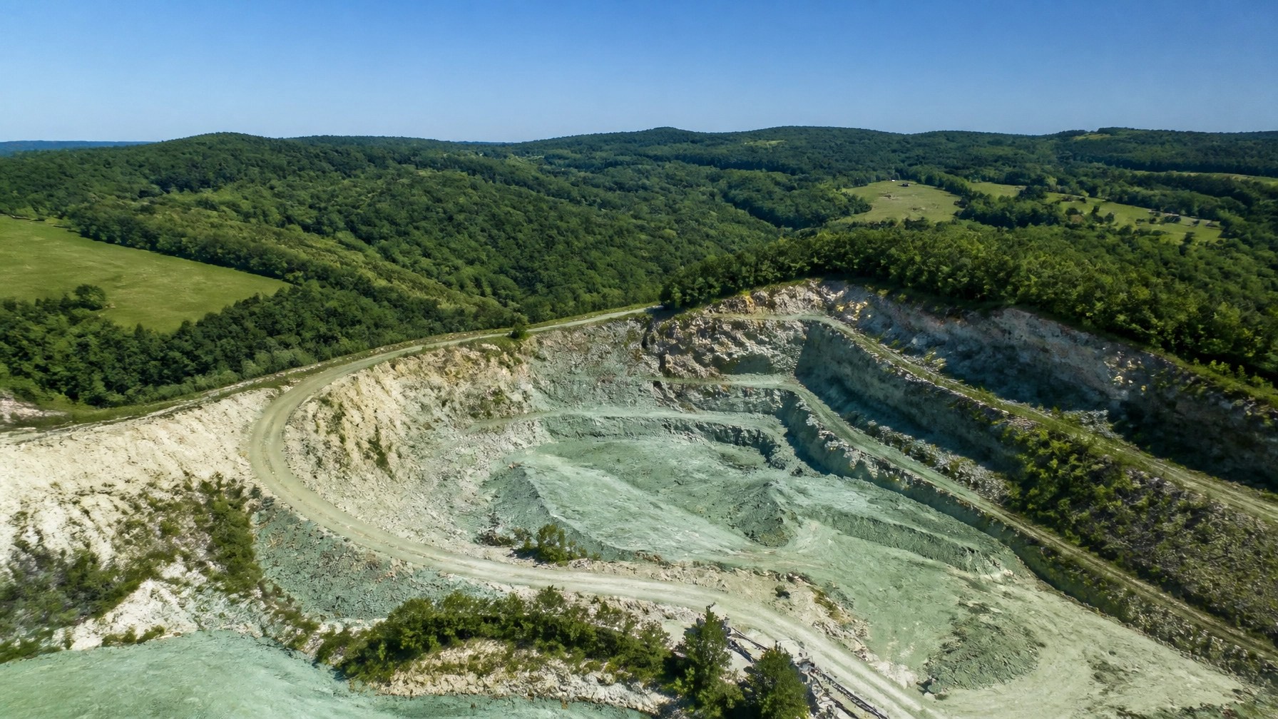 The natural French quarry where Clayer is sourced