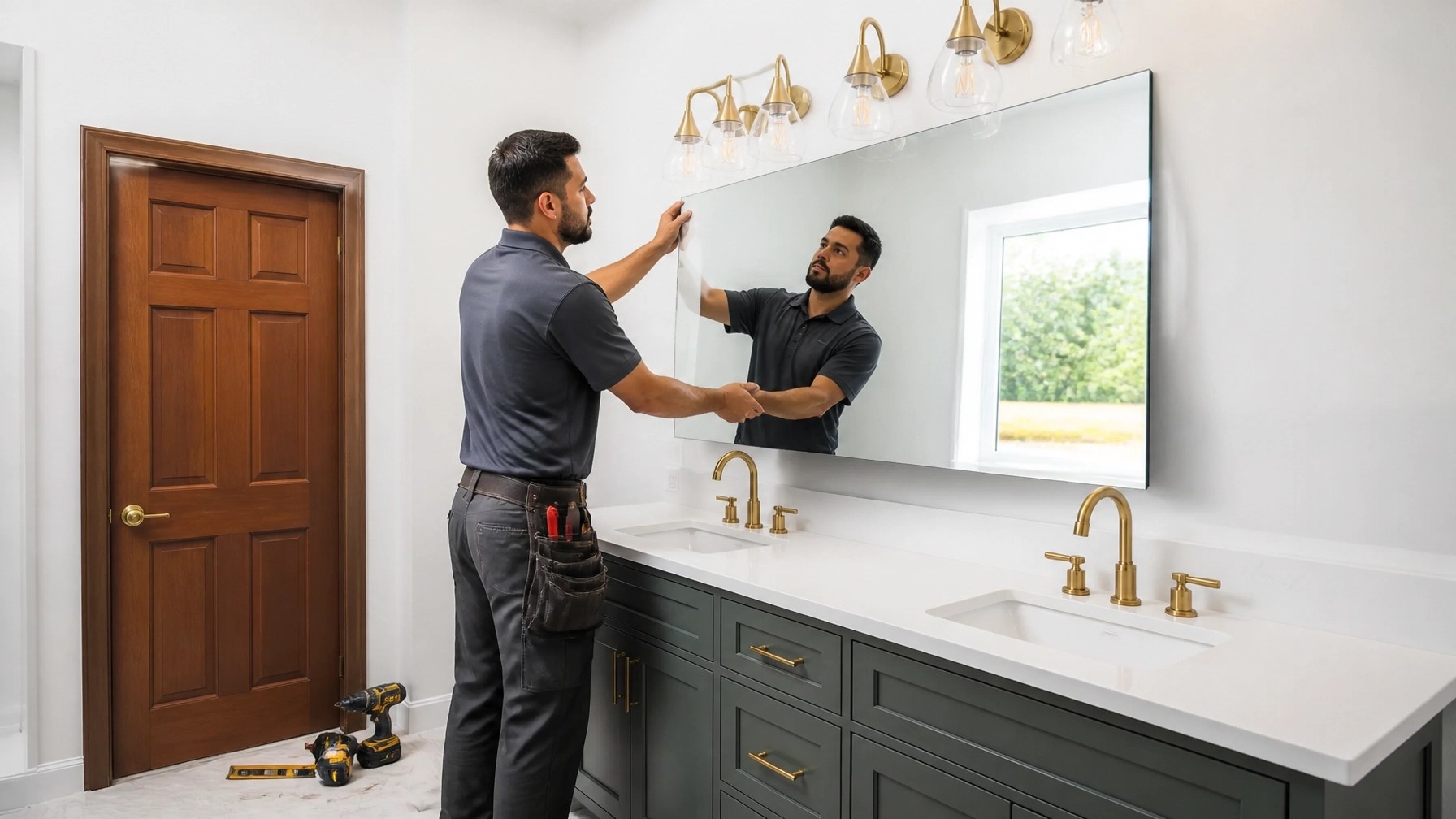 Professional contractor at work in a stress-free remodel