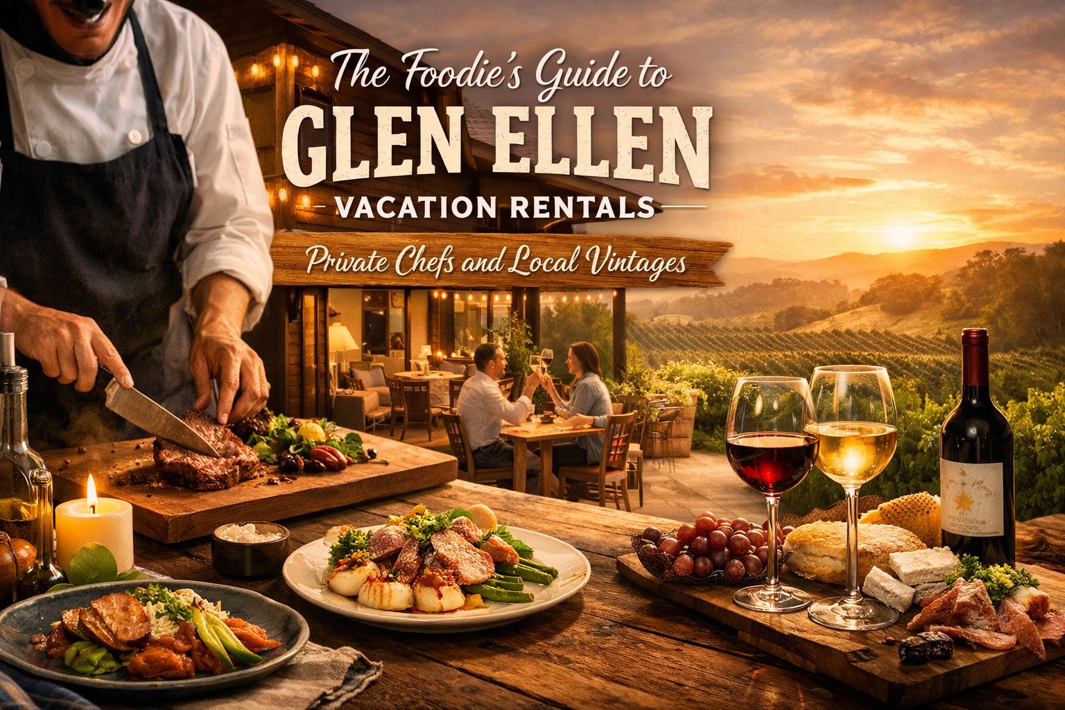 [HERO] The Foodie’s Guide to Glen Ellen Vacation Rentals: Private Chefs and Local Vintages