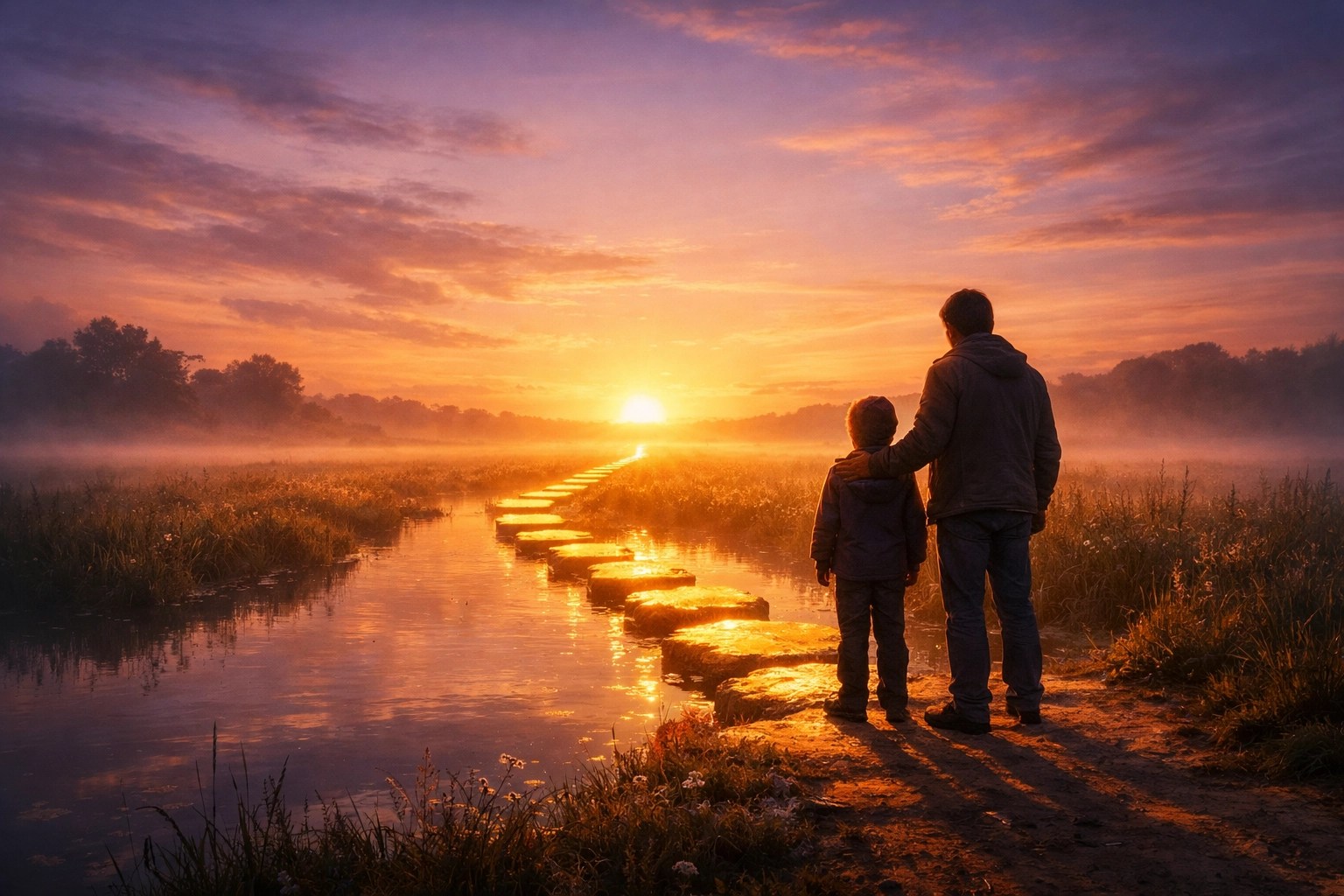 Do You Really Need Private Gifted Testing? Here’s the Truth | 2 | Milestones Child Psychology Parent and child on a golden path symbolizing the educational roadmap from a private gifted evaluation.