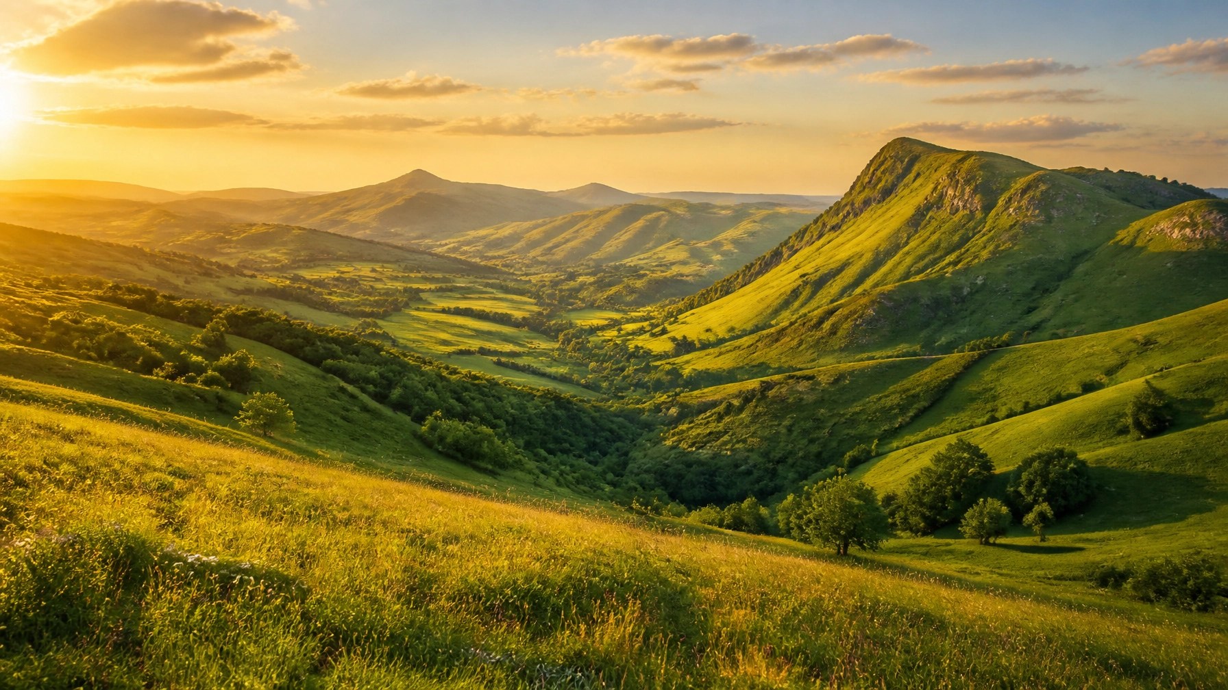 Pristine French landscape where green clay is sourced