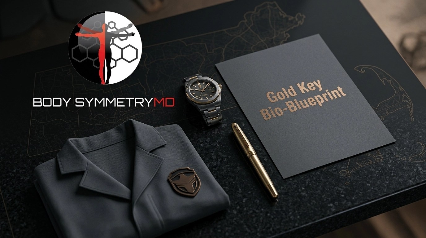 Tactical CEO - Tactical gear alongside executive items and a Bio-Blueprint report, symbolizing the dual-asset management of health and business.