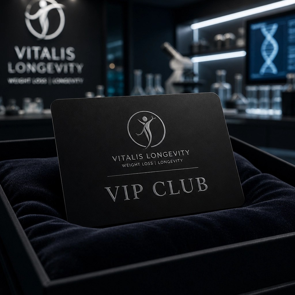 Luxury VIP Club membership card representing exclusive access to advanced research compounds