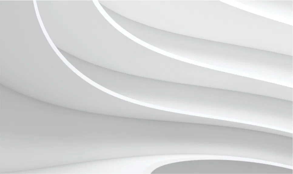 Clean layered architectural forms representing clear benefit verification and financial organization