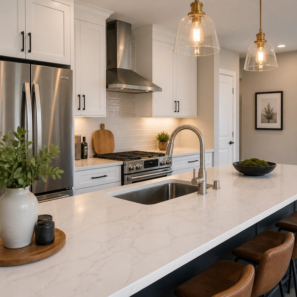 A renovated modern kitchen representing a value-add real estate project
