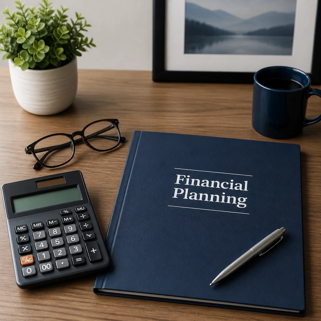 A serene and organized desk setup representing the clarity that comes with professional financial planning.