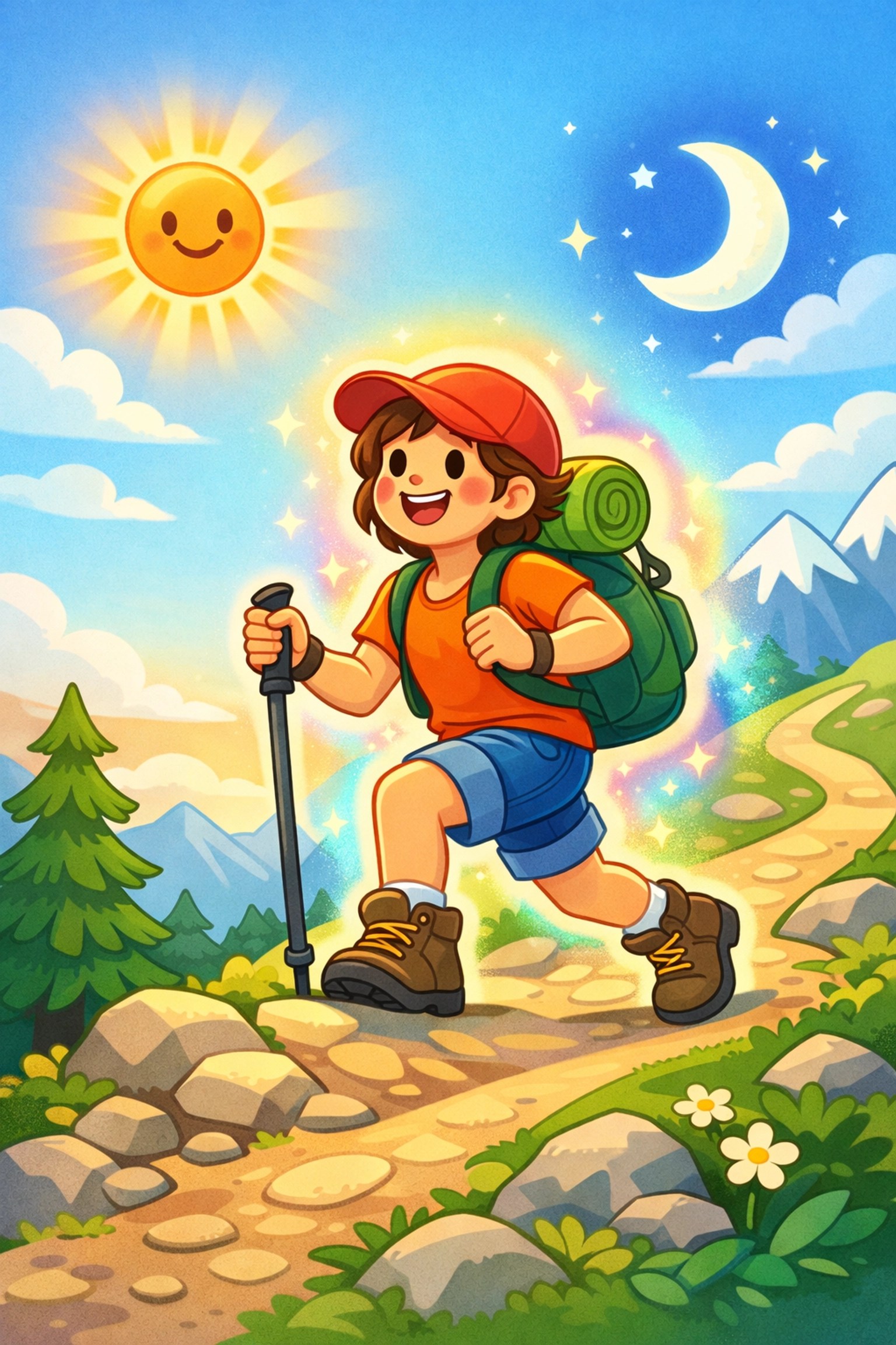 Active hiker representing 24-hour protection with the best natural deodorant for an active lifestyle.