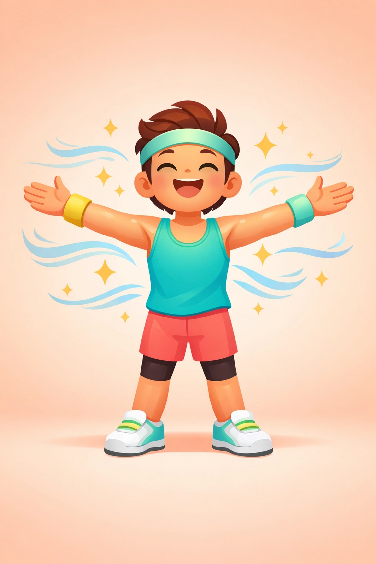 Healthy athlete celebrating a successful switch to natural deodorant and skin detox.