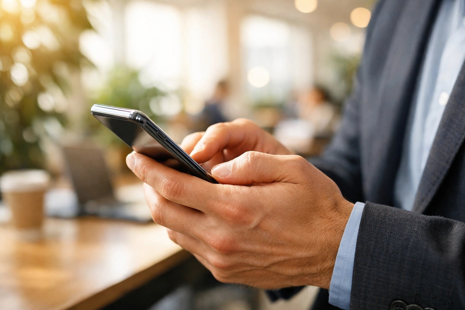 Professional sending a timely networking follow-up email to build a business connection.