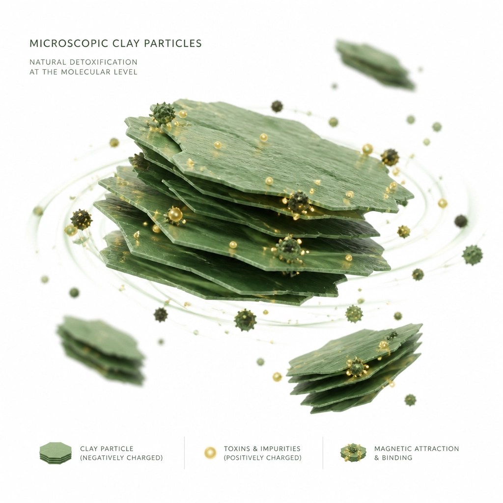 The microscopic science of clay binding toxins