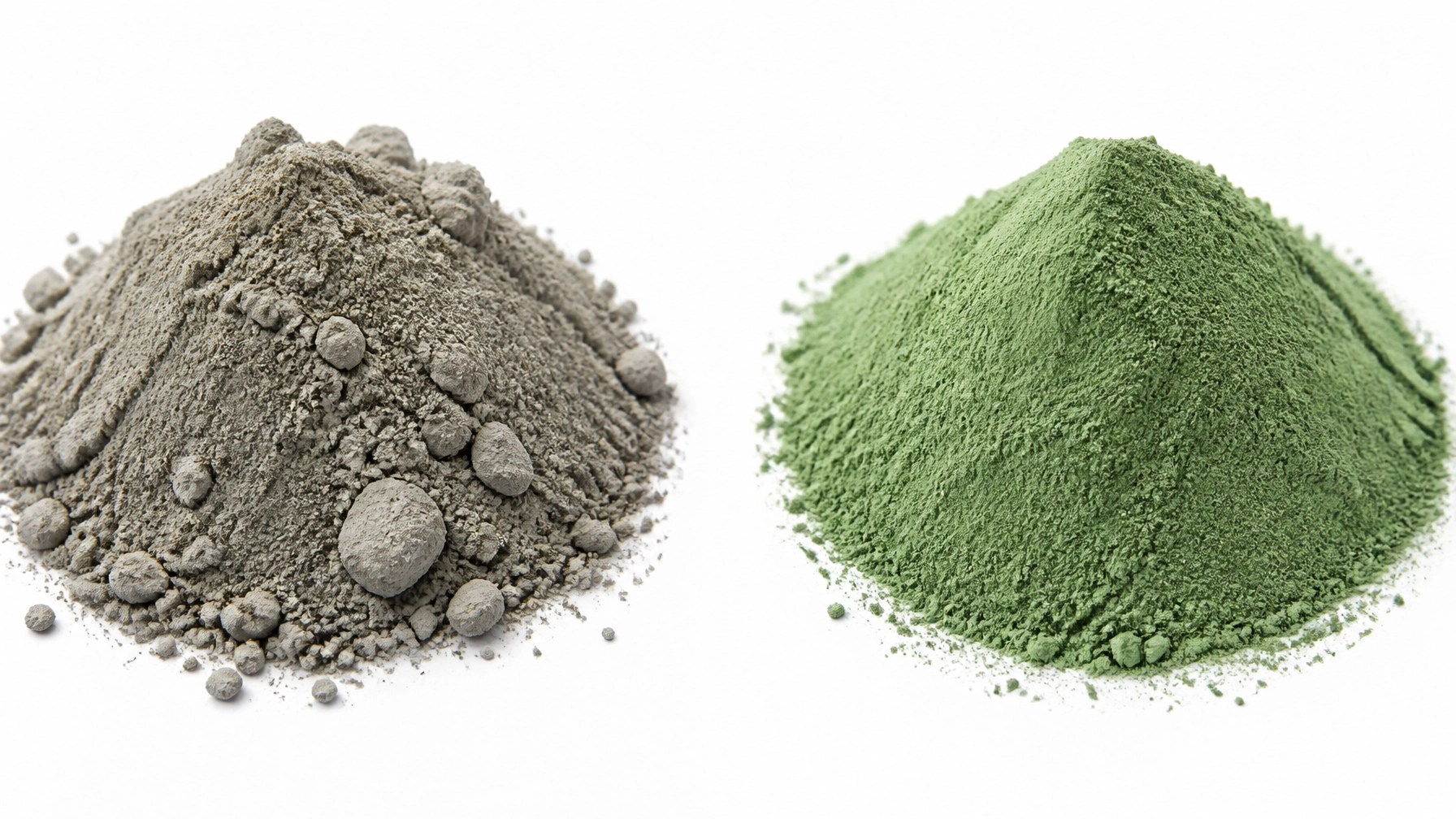Comparison of pure vs impure clay
