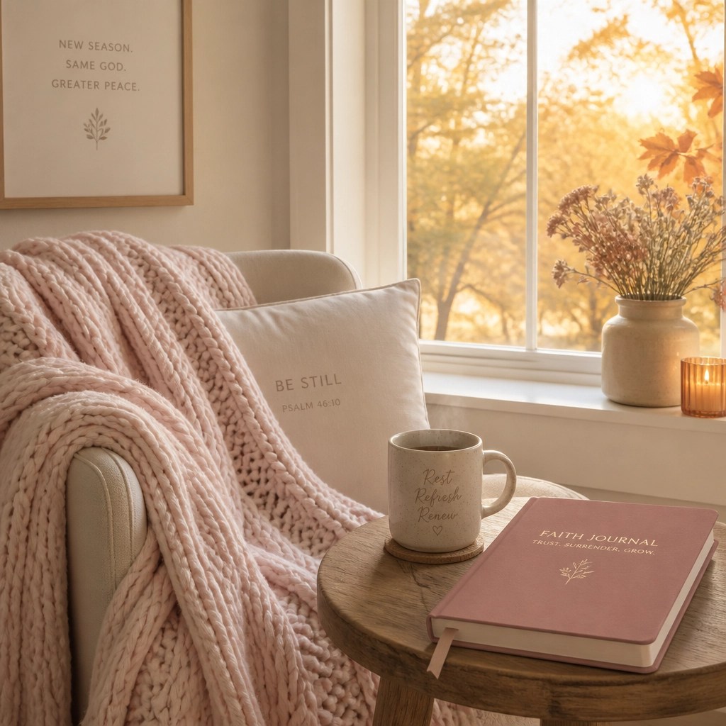 God Will Steer But You Must Roll: What Faith + Action Looks Like in Real Life 6 Cozy transition into fall with a faith journal and coffee