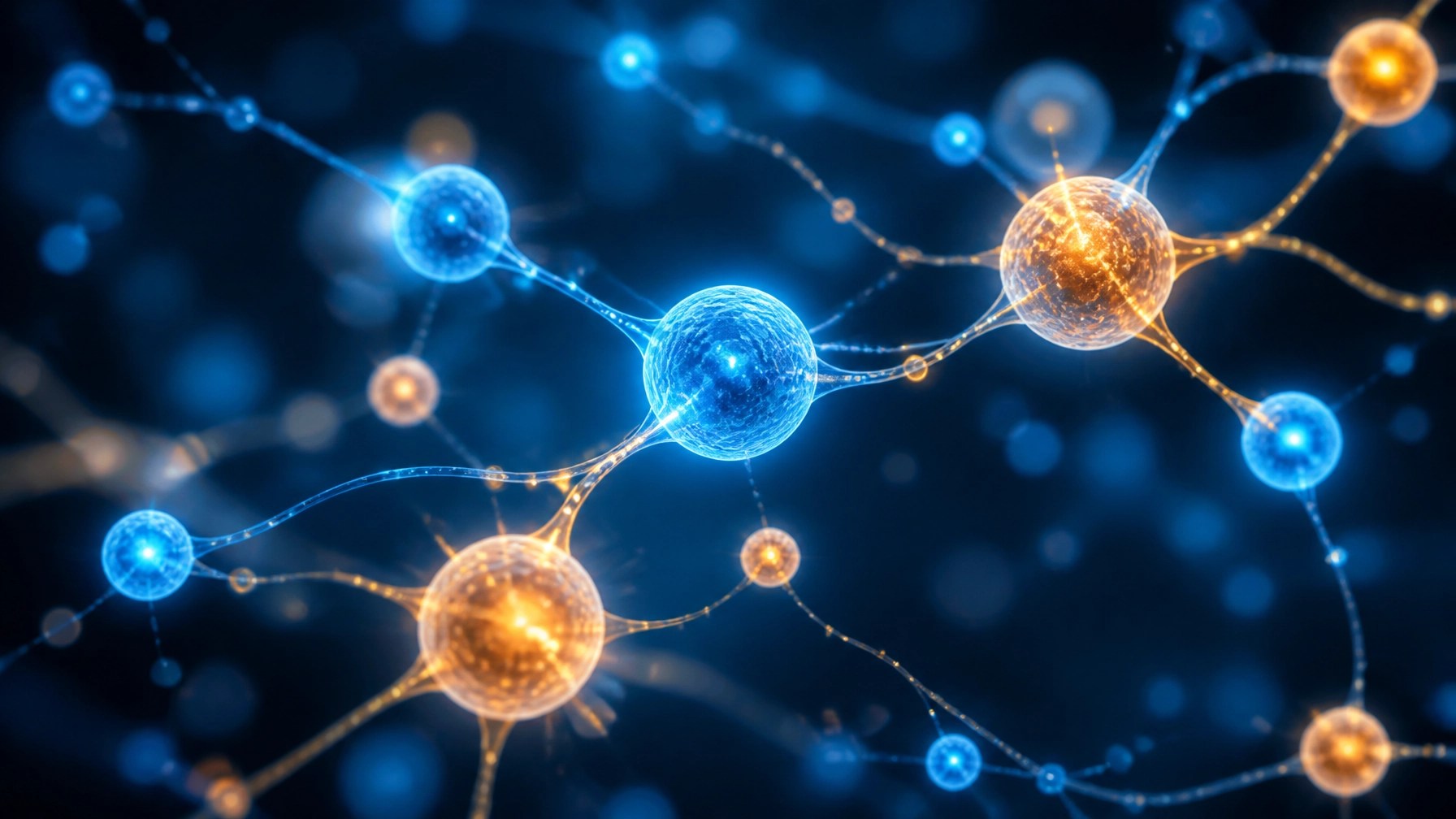Abstract visualization of cellular signaling and biological communication