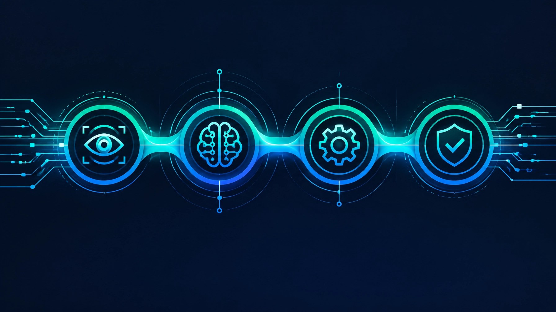 Abstract workflow showing the transition from advisory AI to agentic execution