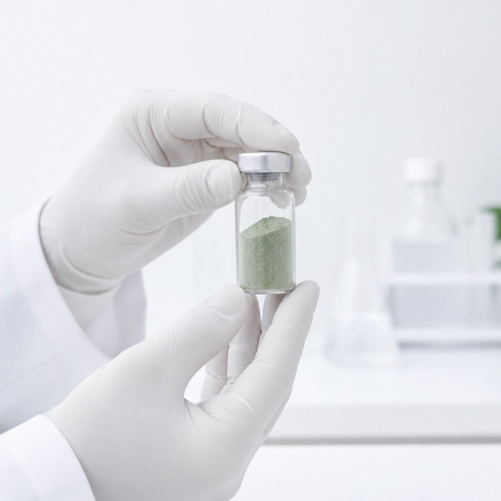 Scientific testing of green clay for purity and certification