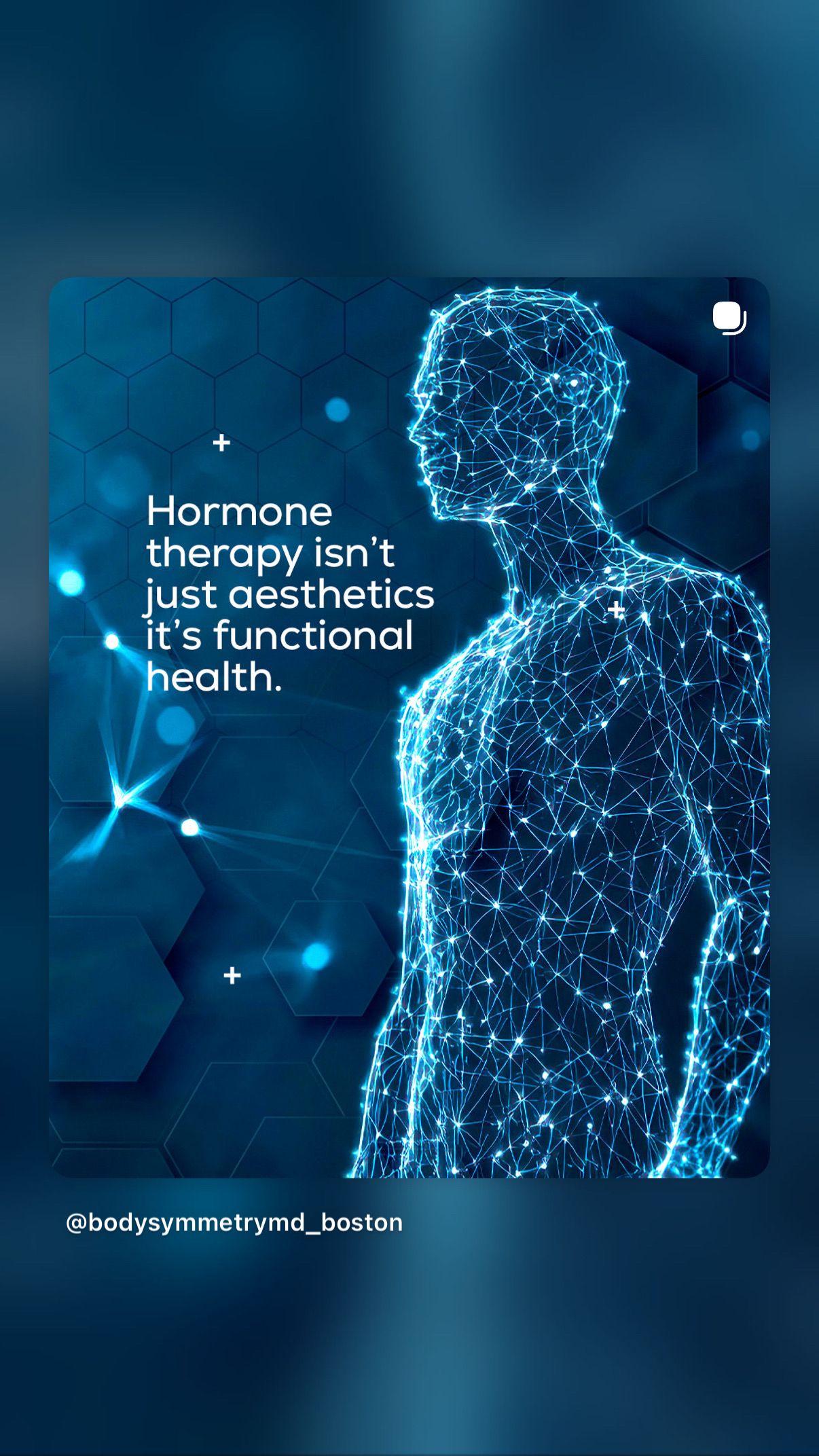 Hormone therapy is functional health, not just aesthetics.