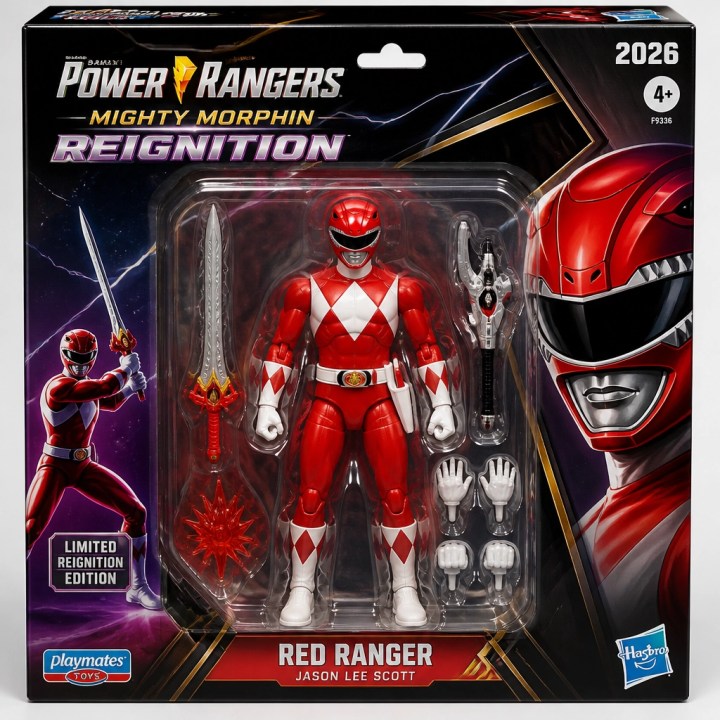 A high-quality 2026 Playmates Reignition action figure in its retail packaging, showcasing a modern take on the classic design.