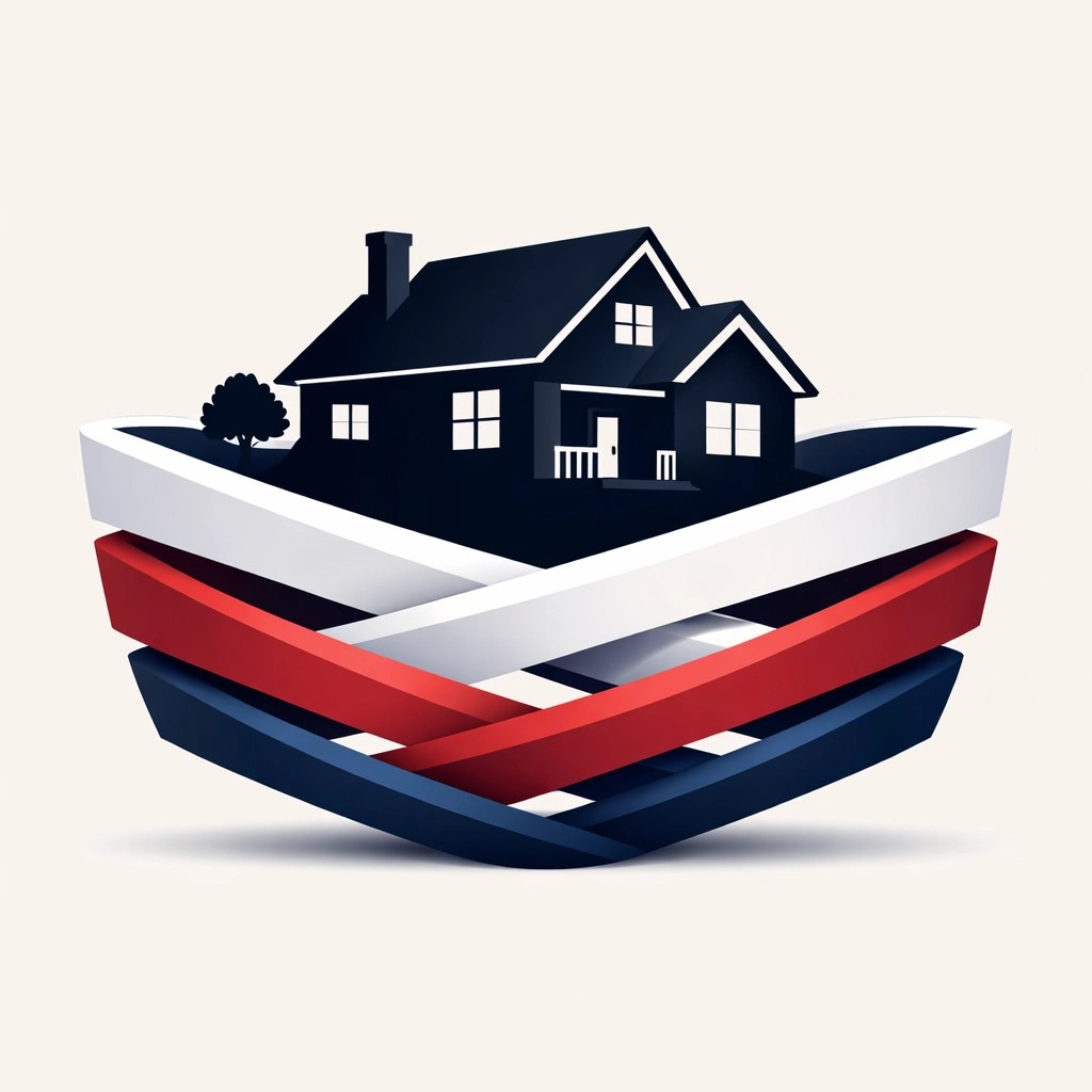 Minimalist house silhouette on a protective safety net representing the 2026 VA Partial Claim Program.