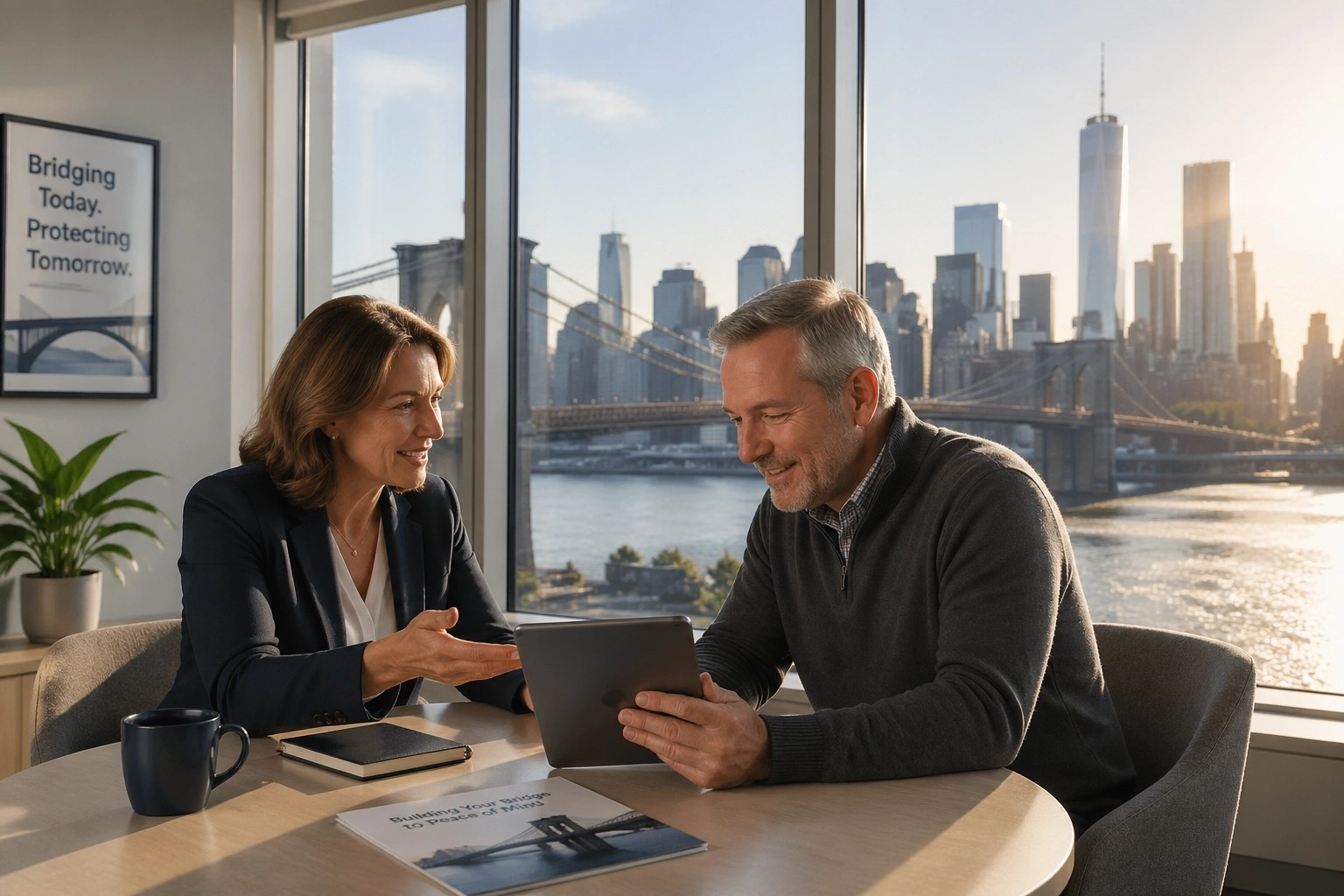 Expert health insurance advisor helping a New Yorker bridge the coverage gap with new health plan options.