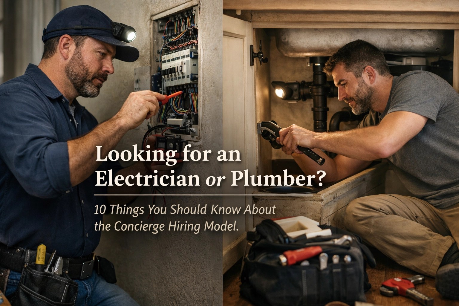 [HERO] Looking for an Electrician or Plumber? 10 Things You Should Know About the Concierge Hiring Model