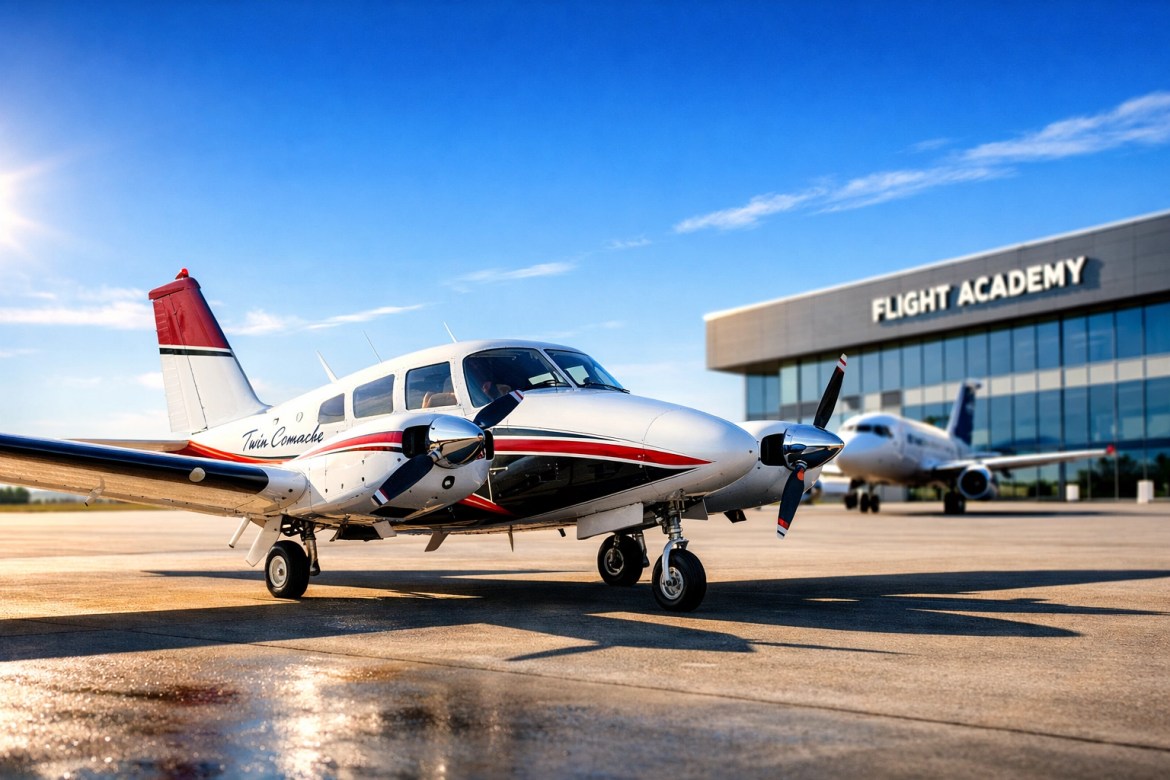 7 Mistakes You're Making with Vmc Demonstrations (and How to Fix Them) Twin Comanche trainer on the tarmac symbolizing the path from flight school to airline pilot career.
