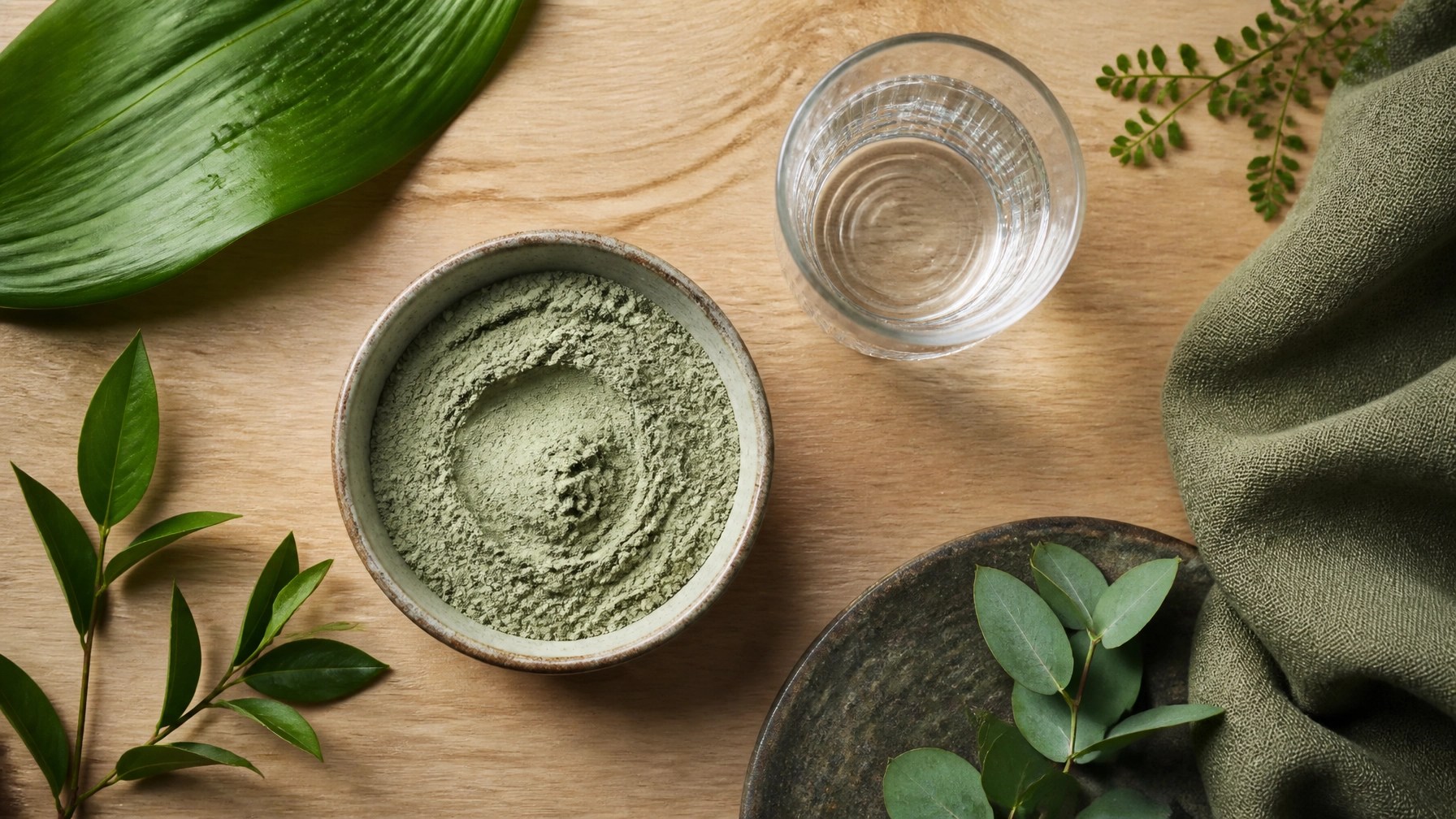 Wellness layout with clay